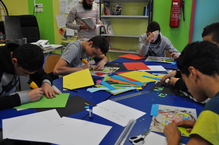 Atelier typographie au CFA des Mouliniers
